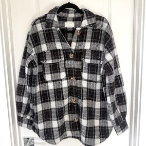 Z Supply Plaid Tucker Shirt Jacket